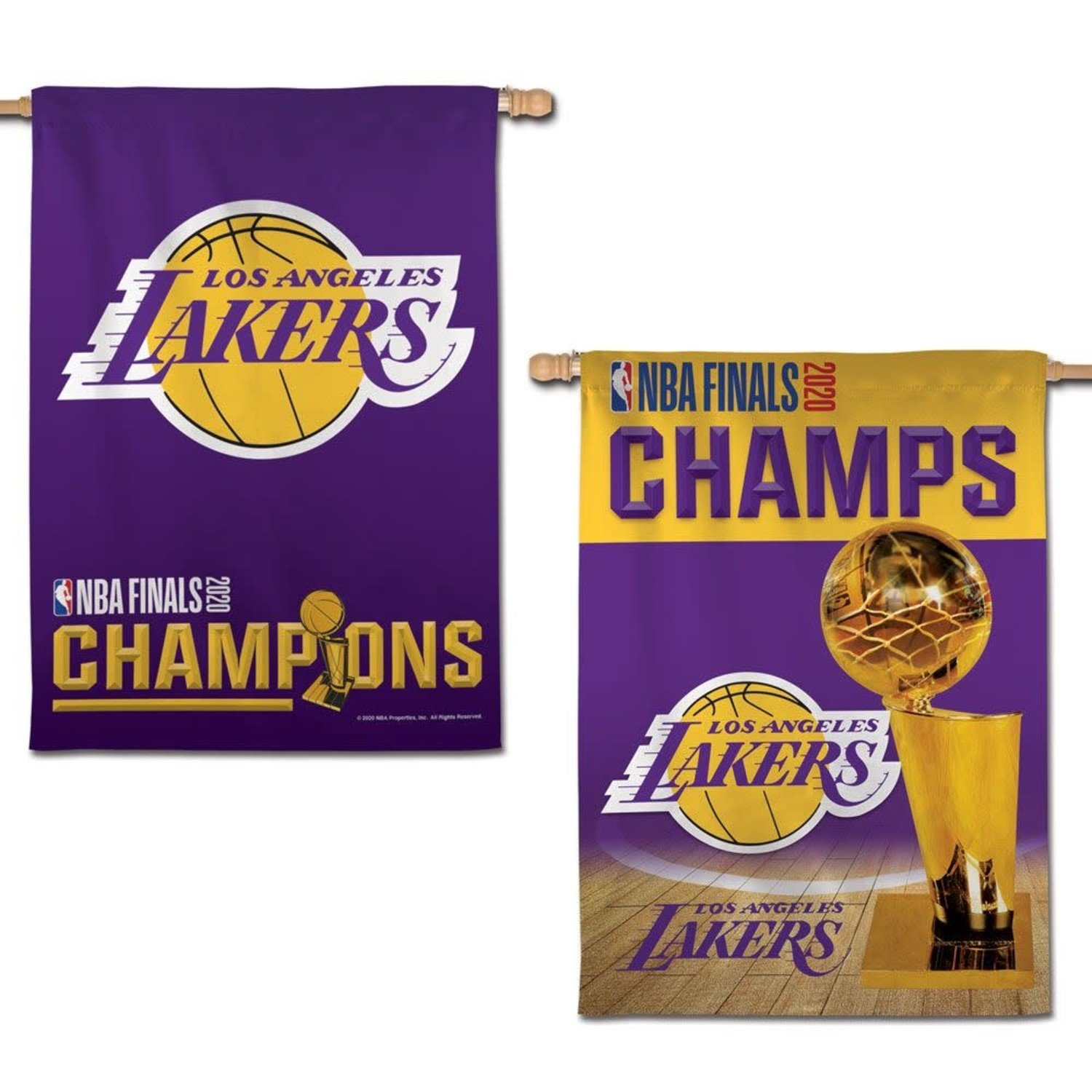 Los Angeles Lakers Championship Vertical Flag - Mymancave Store