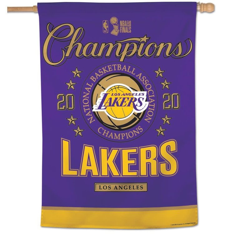 Wincraft 2020 NBA Finals Champs Lakers 28" x 40" Vertical 1-Sided Flag