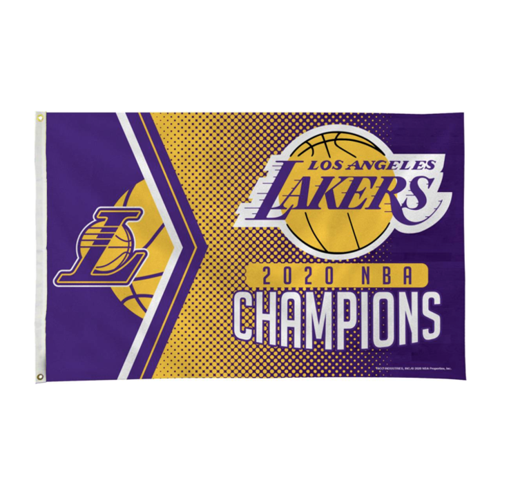 Rico Industries 2020 NBA Finals Champs LA Lakers Rico 3'x5' Banner Flag