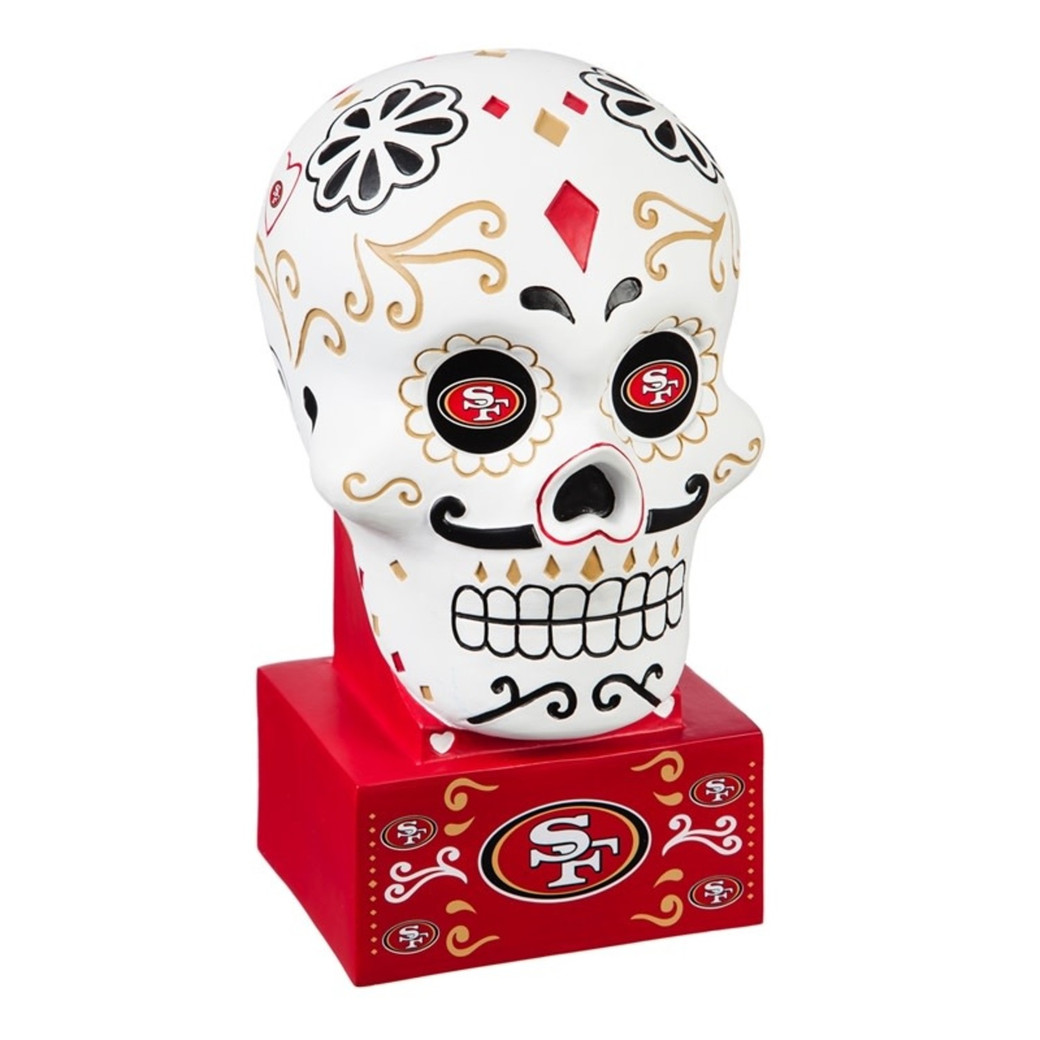 SAN FRANCISCO 49ERS MEN'S SUGAR SKULL T-SHIRT