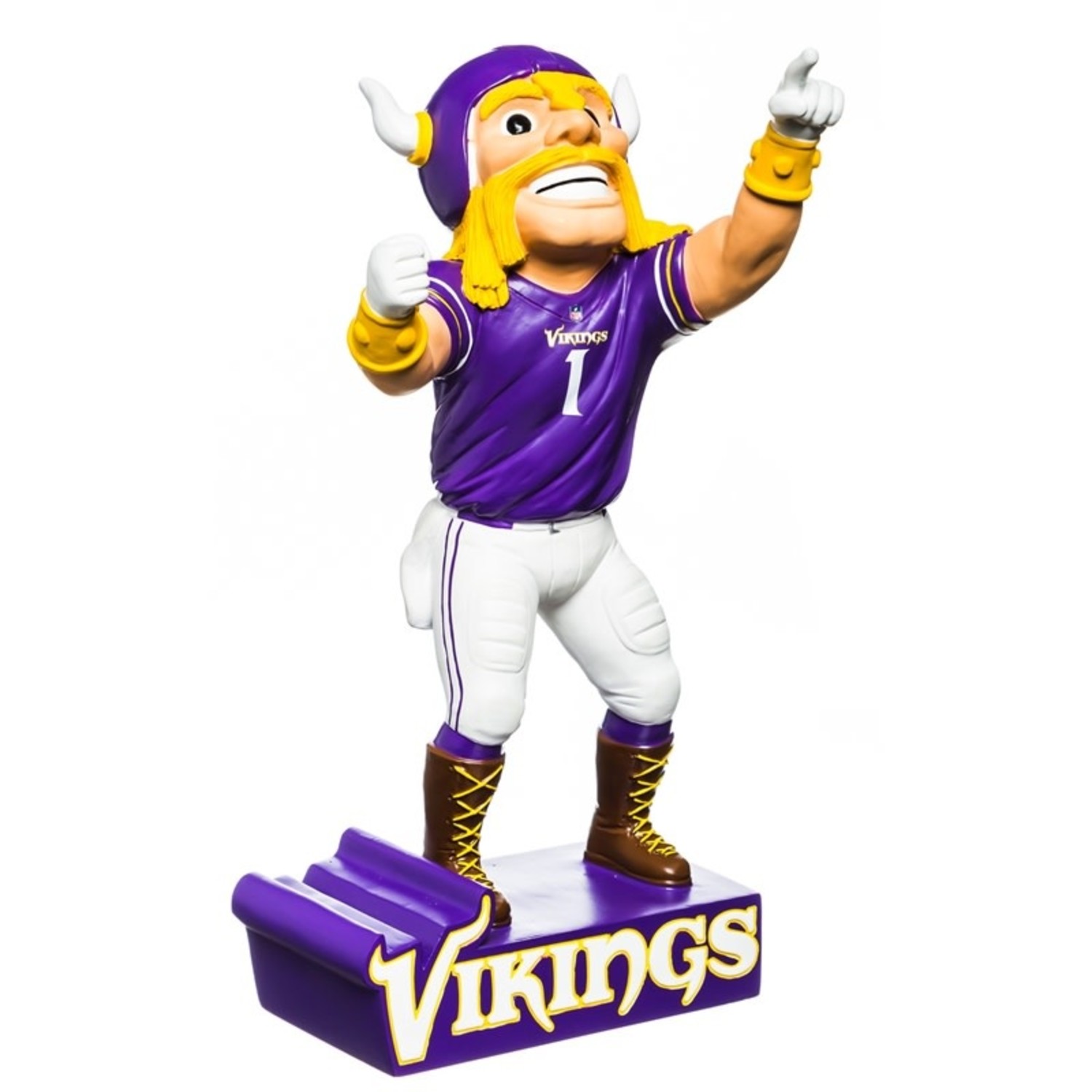 Hub Meeds, Minnesota Vikings Original Mascot Color 8x10 #6 with COA (RARE)