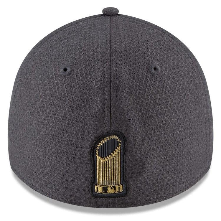 New Era Dodgers New Era Gray 2020 World Series Champions Locker Room 39THIRTY Flex Hat