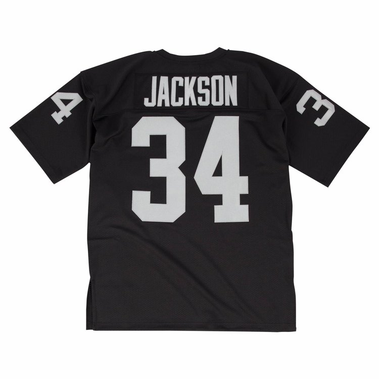 Mitchell and Ness LA Raiders Men's Mitchell & Ness Authentic 1990 Bo Jackson #34 Jersey Black