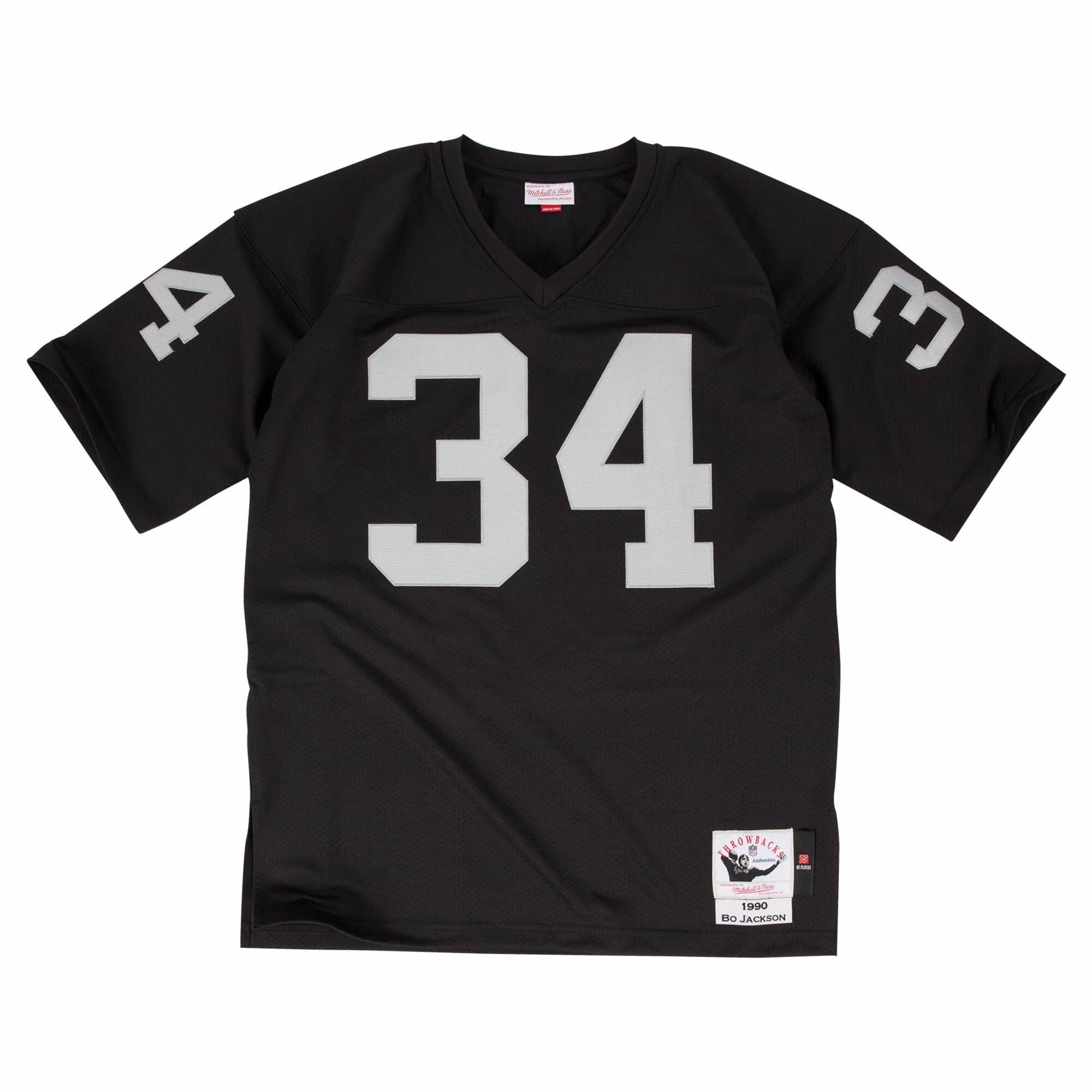 LA Raiders Men's Mitchell & Ness Authentic 1990 Bo Jackson #34 Jersey