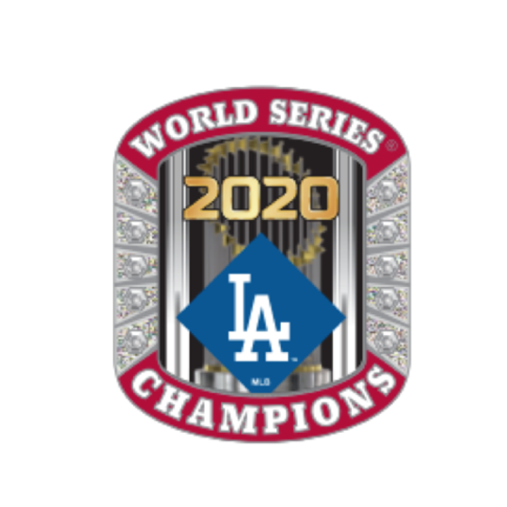 2020 MLB World Series Champions Banner Pin Los Angeles Dodgers