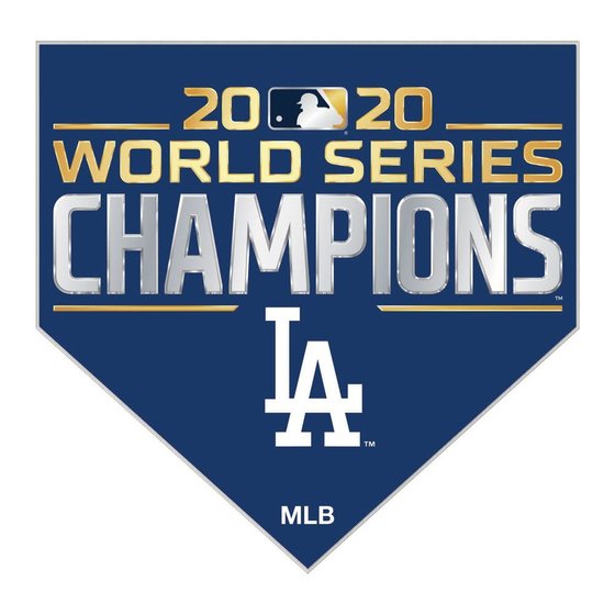 LA Dodgers 2020 World Series Champions Trophy Ornament