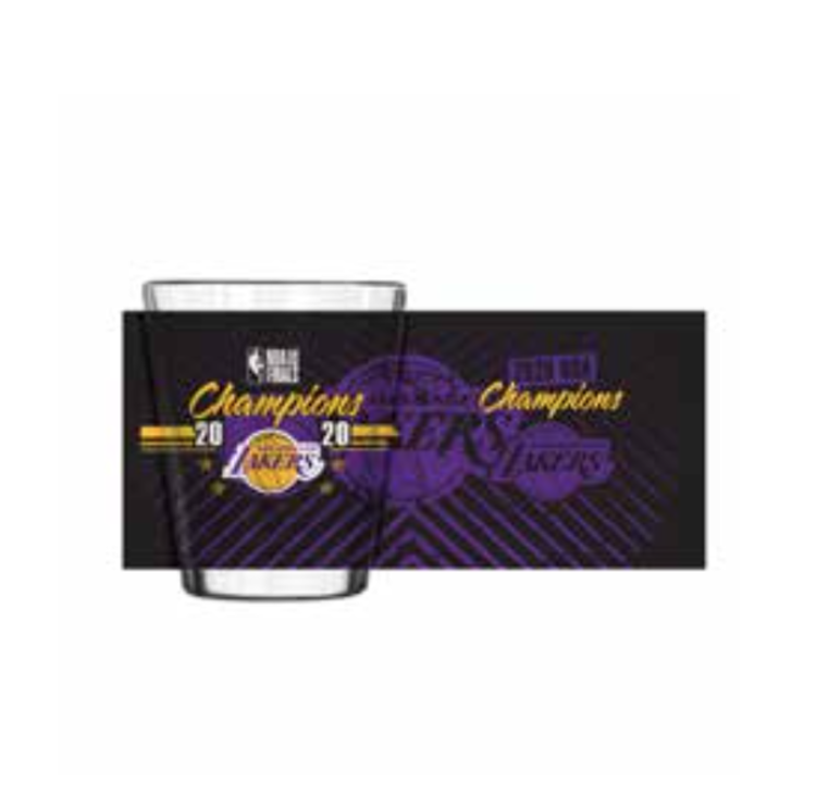 Logo Brands LA Lakers 2020 NBA Finals Champ 2oz Shot Glass