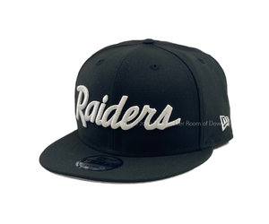 Raiders Black Letter Knit - The Locker Room of Downey