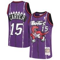 Mitchell and Ness Toronto Raptors Men's Mitchell & Ness 1998-1999 Vince Carter #15 Replica Swingman Jersey Purple