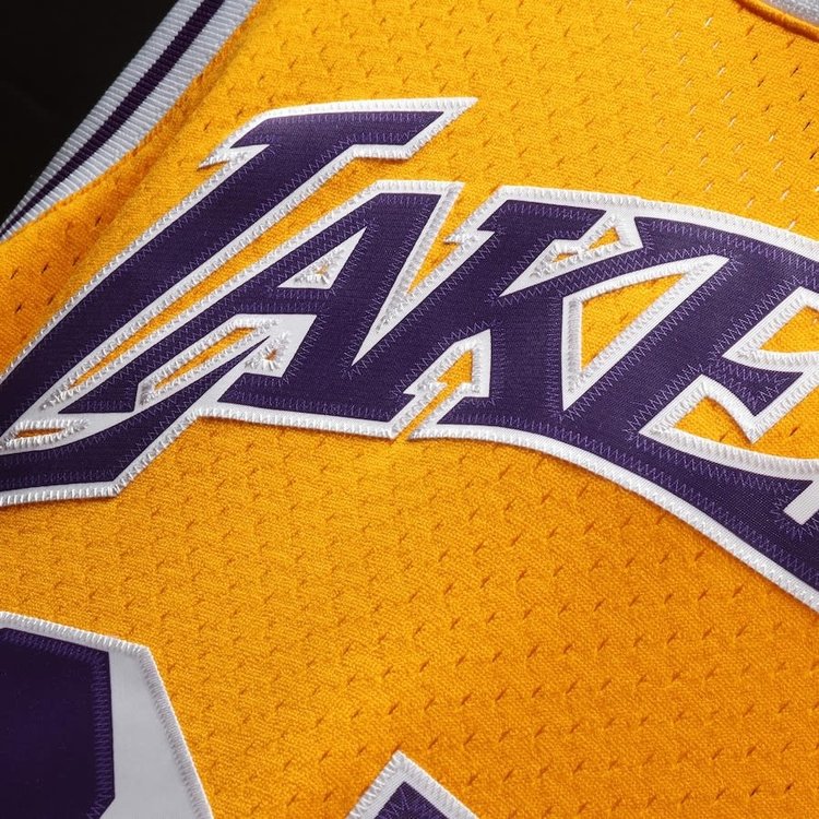 Mitchell and Ness LA Lakers Men's Mitchell & Ness 1984-85 Magic Johnson #32 Swingman Jersey Gold