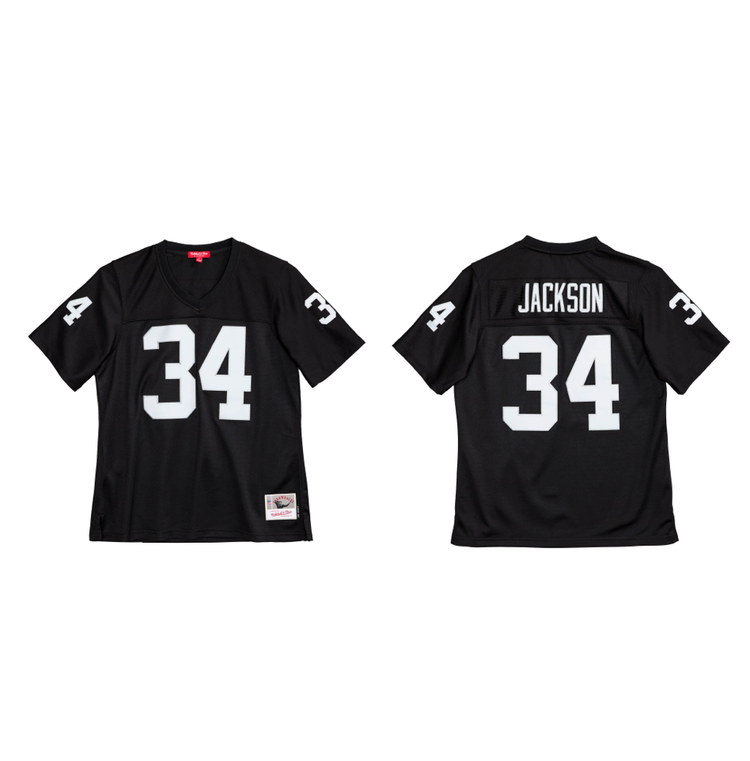 Mitchell and Ness NFL Raiders Women's Mitchell & Ness Bo Jackson #34 Jersey Black
