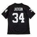 Bo Jackson Oakland Raiders Jersey #34 Lights Out Black Elite Embroidered