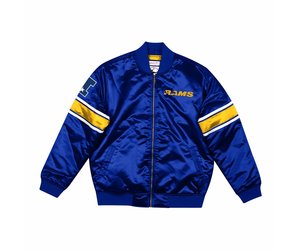 Los Angeles Rams Mens Mitchell & Ness Origins Varsity Satin Jacket Bla –  THE 4TH QUARTER