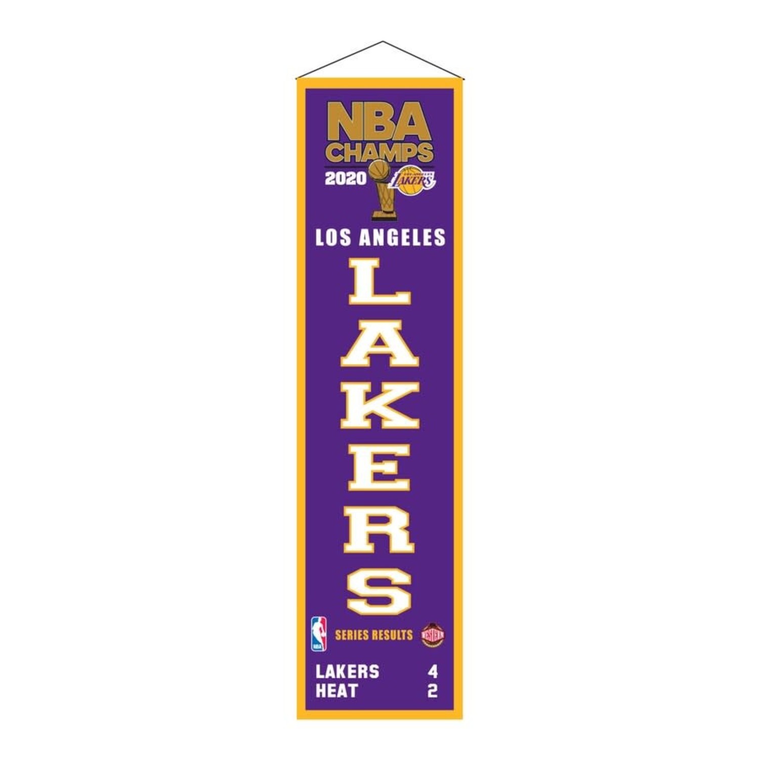 Los Angeles Lakers 17-Time NBA Finals Champions Dynasty Banner