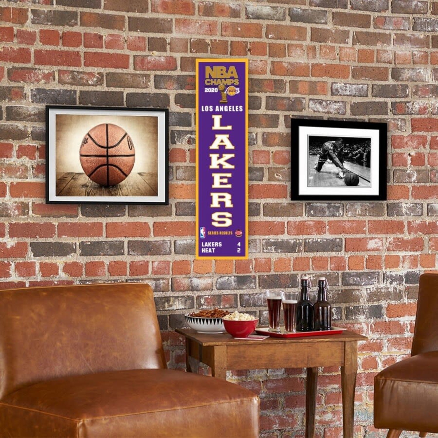 LA Lakers WinCraft 2020 NBA Finals Champions Locker Room 3' x 5' On-Court  Deluxe 1-Sided Flag - The Locker Room of Downey