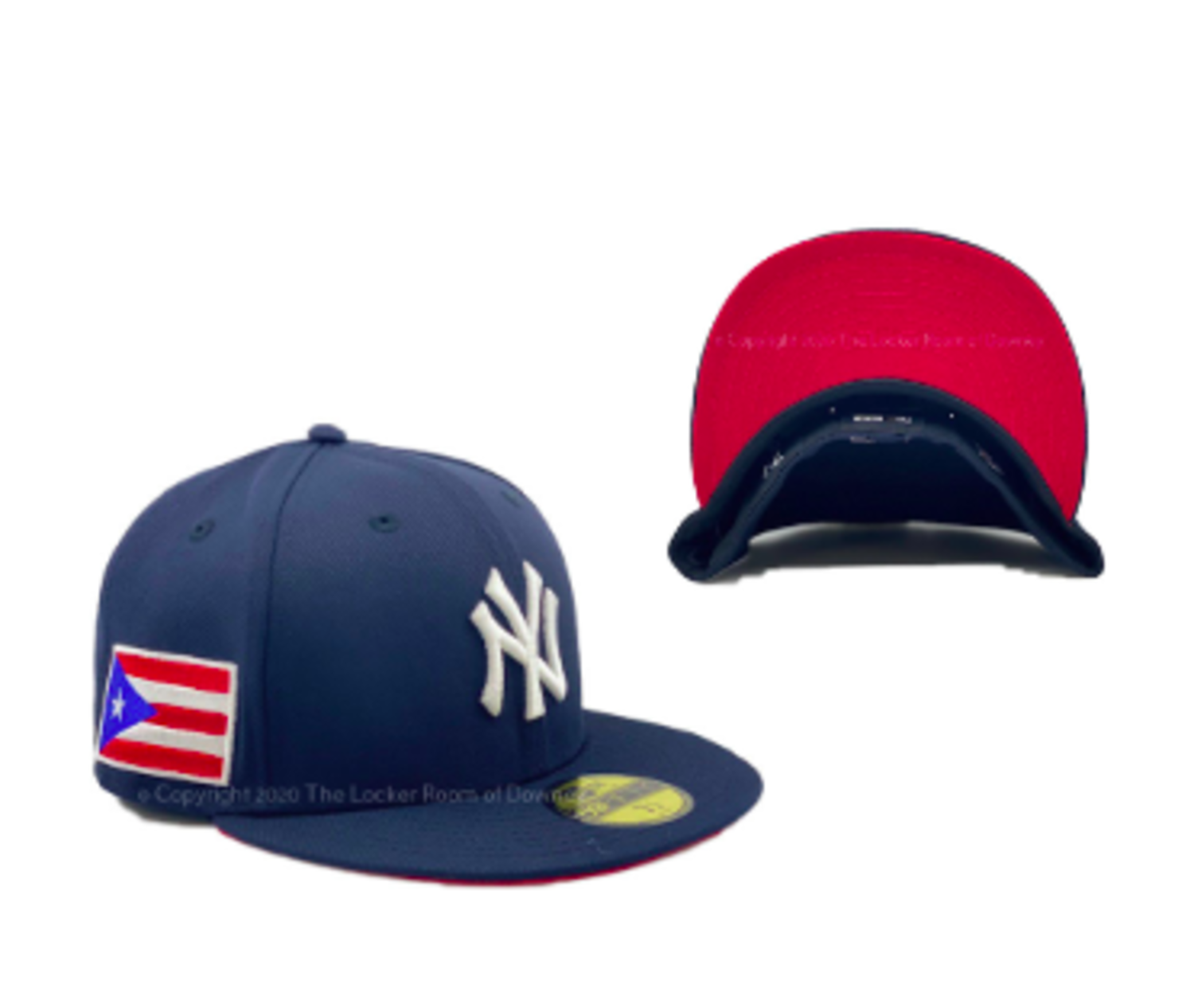 ny yankees hat with puerto rican flag