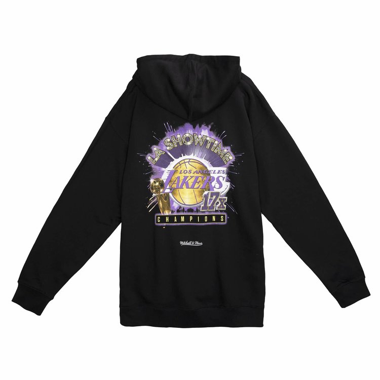Mitchell and Ness LA Lakers Mitchell & Ness Showtime 17X Hoodie Black