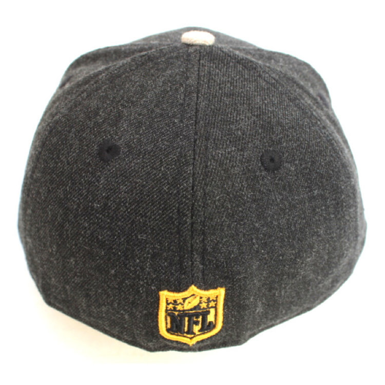 New Era Steelers Hthr Black/ Gold