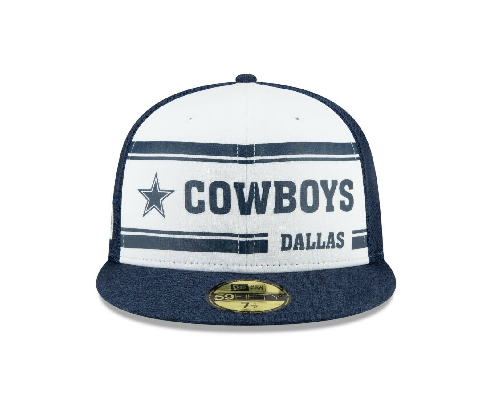 New Era, Accessories, Dallas Cowboys New Era 28 Nfl Sideline Home 59fifty  Fitted Hat Size 7 Blue