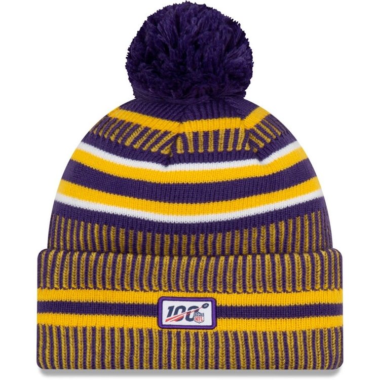New Era Vikings 2019 On Field Sport Knit Home