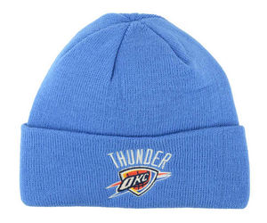 NBA Oklahoma City Thunder Adidas Basic Cuffed Knit Light Blue