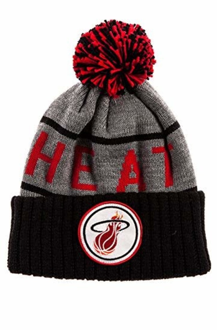 Mitchell and Ness Heat M&N KJ46Z MTC Cuffed Knit Gray/Blk