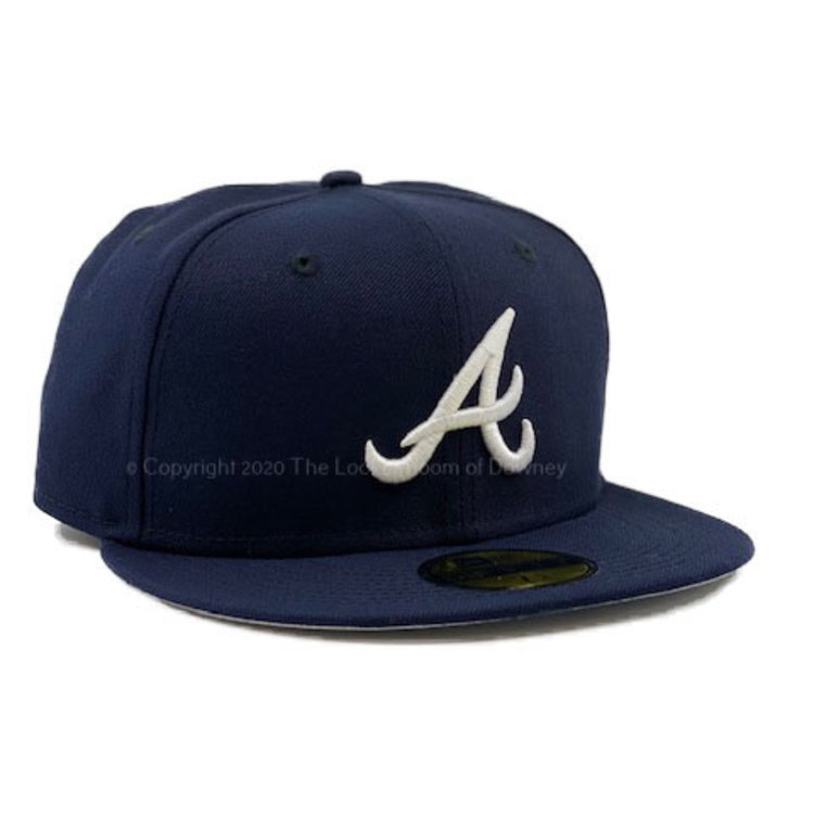 New Era Braves Team Navy Gray UV