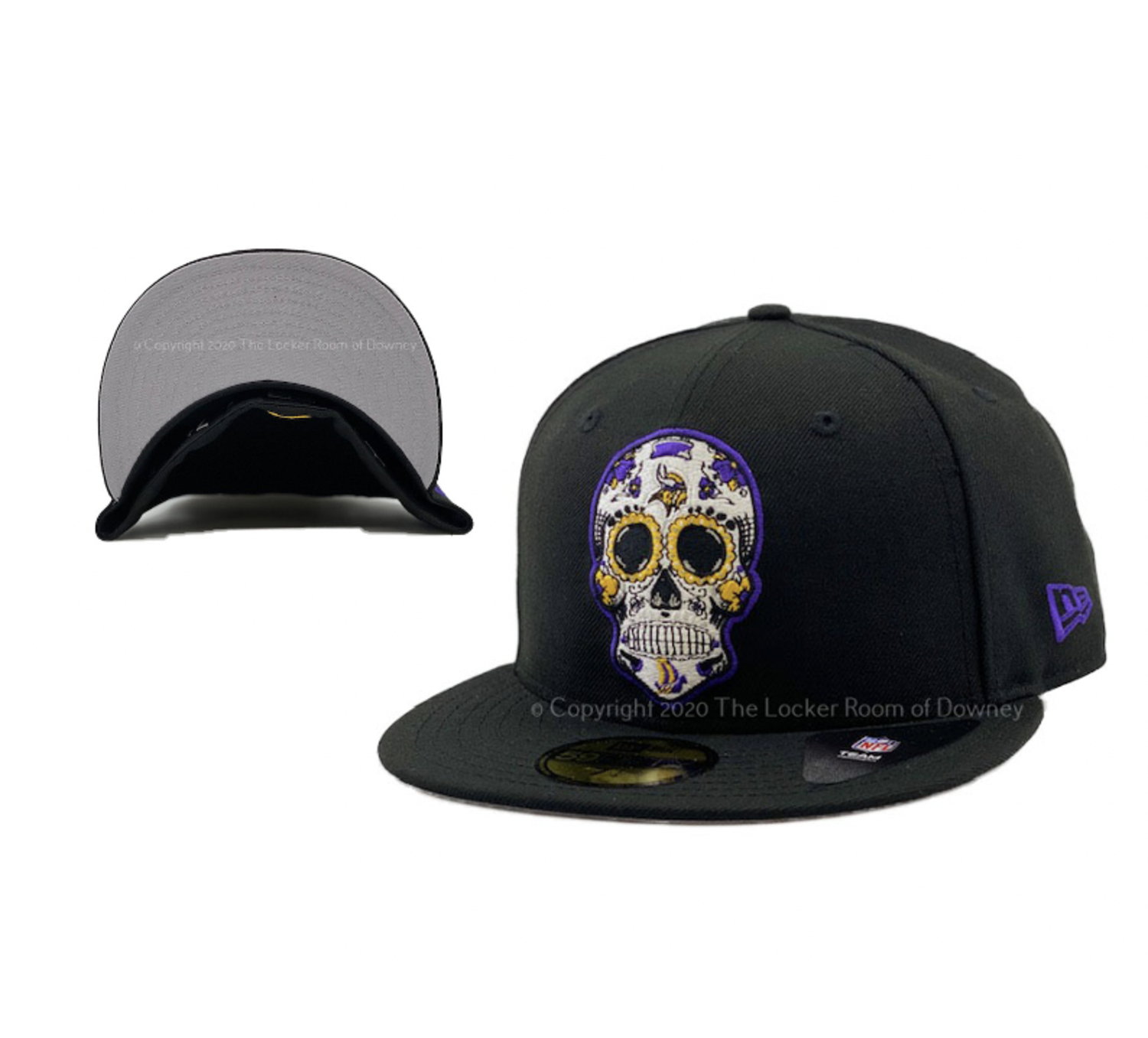 Vikings Black Sugar Skull - The Locker Room of Downey