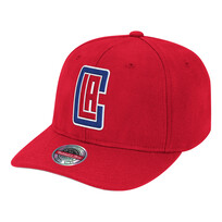 Mitchell and Ness Clippers Team Ground Redline Curved Brim Stretch Snapback