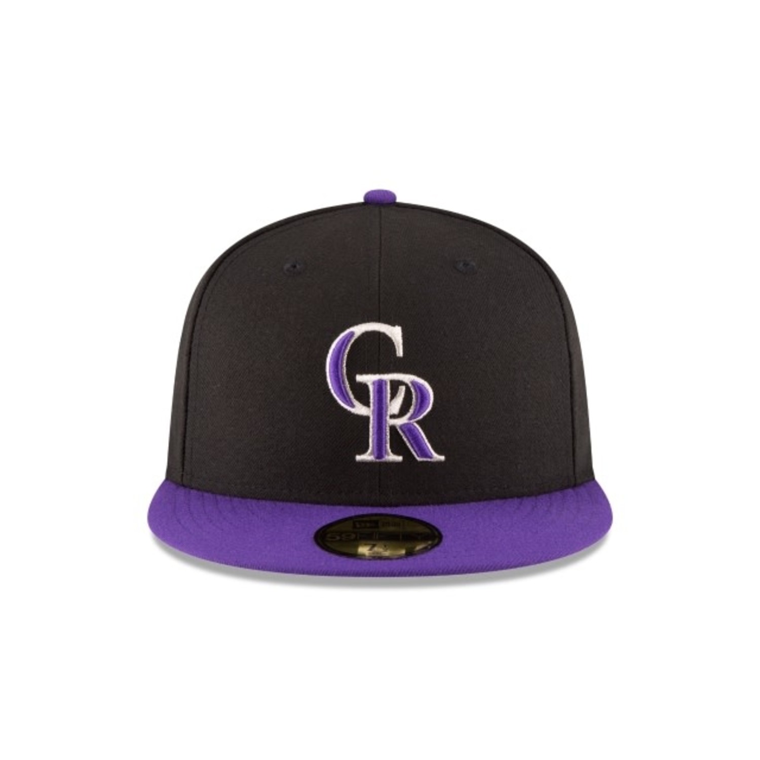 Men's Colorado Rockies New Era Black/Purple Authentic Collection