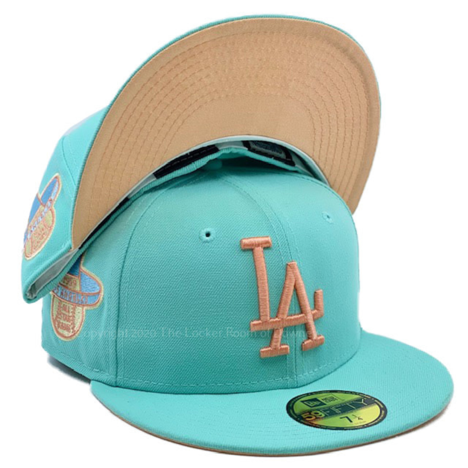 New Era Caps Miami Marlins Peach Mint 59FIFTY Fitted Hat Peach/Mint