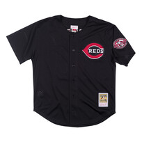 Mitchell and Ness MLB Cincinnati Reds Men's Mitchell and Ness 2000 Authentic Mesh BP Ken Griffey Jr. #30 Jersey Black