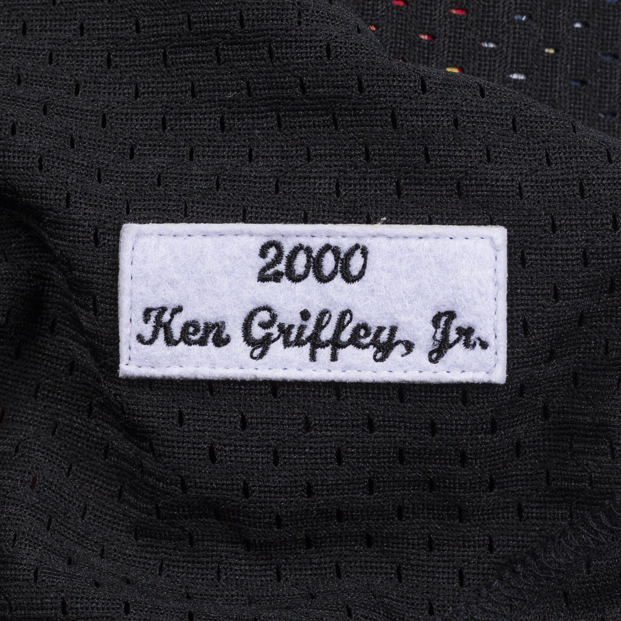 Mitchell and Ness MLB Cincinnati Reds Men's Mitchell and Ness 2000  Authentic Mesh BP Ken Griffey Jr. #30 Jersey Black