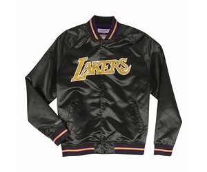 New Era NBA LA Lakers bomber jacket in black