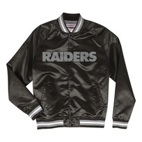 Mitchell and Ness Raiders Mitchell & Ness Lightweight Satin Jacket Black