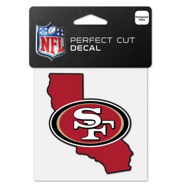 Wincraft Small Decal 4"x4" NFL San Francisco 49ers State
