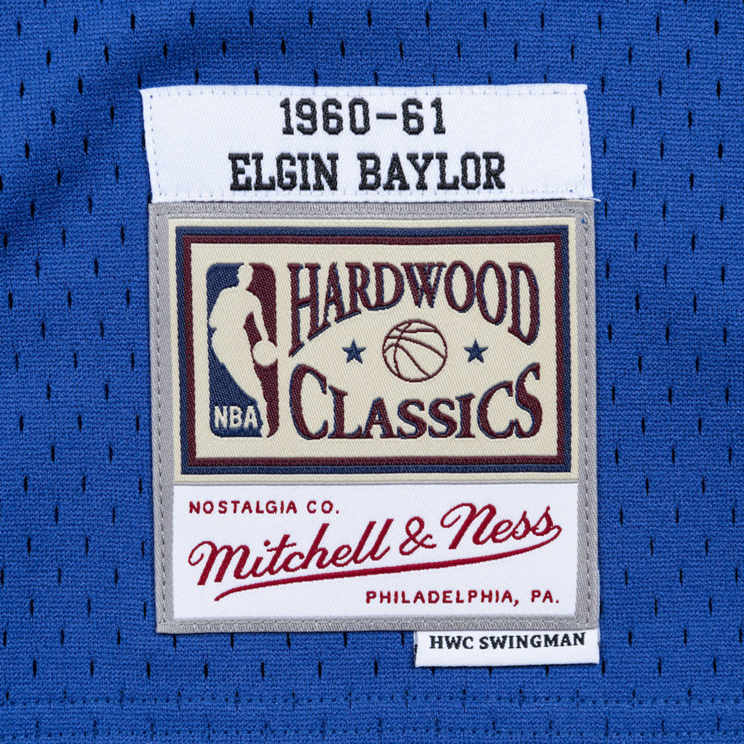 Men's Mitchell & Ness Elgin Baylor Royal Los Angeles Lakers 1960-61 Hardwood Classics Swingman Player Jersey
