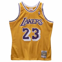 Mitchell and Ness LA Lakers Men's Mitchell & Ness 1994-95 Cedric Ceballos #23 Replica Swingman Jersey Gold