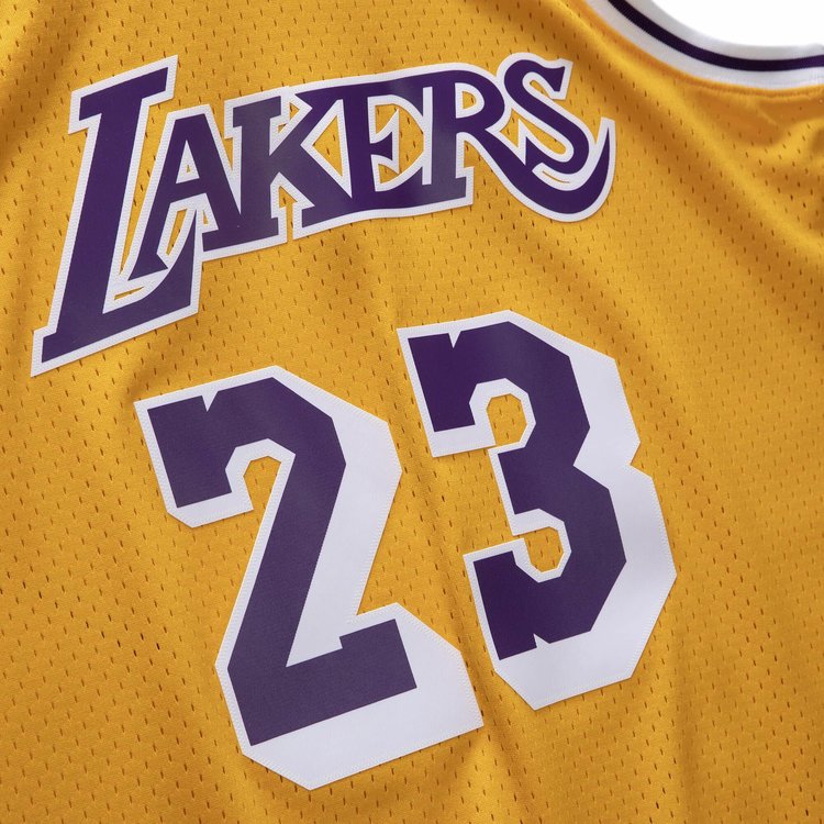 Mitchell and Ness LA Lakers Men's Mitchell & Ness 1994-95 Cedric Ceballos #23 Replica Swingman Jersey Gold