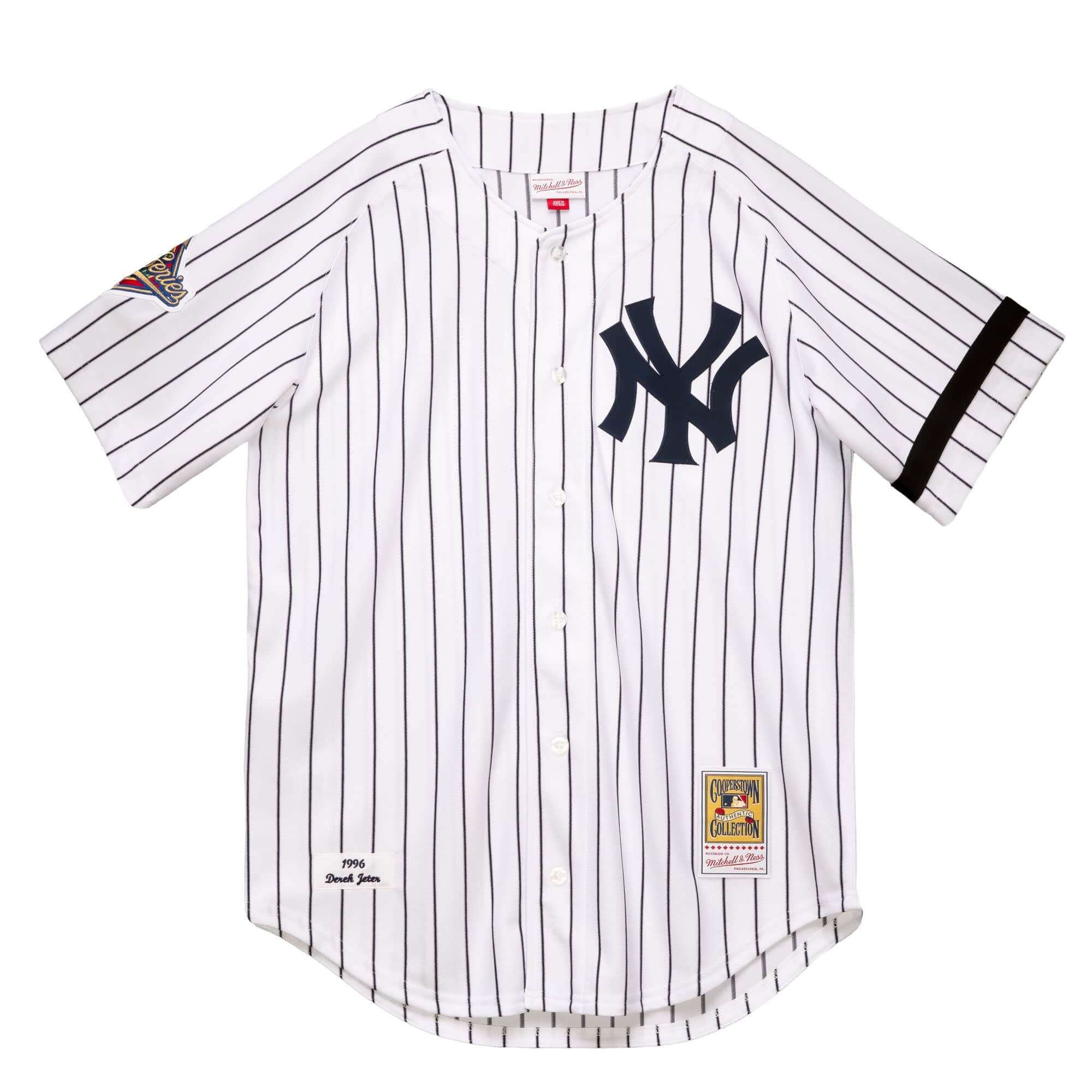 New York Yankees Men's M&N Authentic 1996 Derek Jeter #2 Jersey White