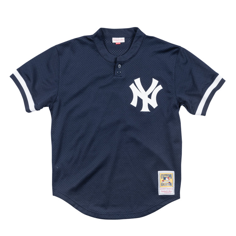 Mitchell and Ness New York Yankees M&N 1995 Authentic Mesh BP Derek Jeter #2 Jersey Navy