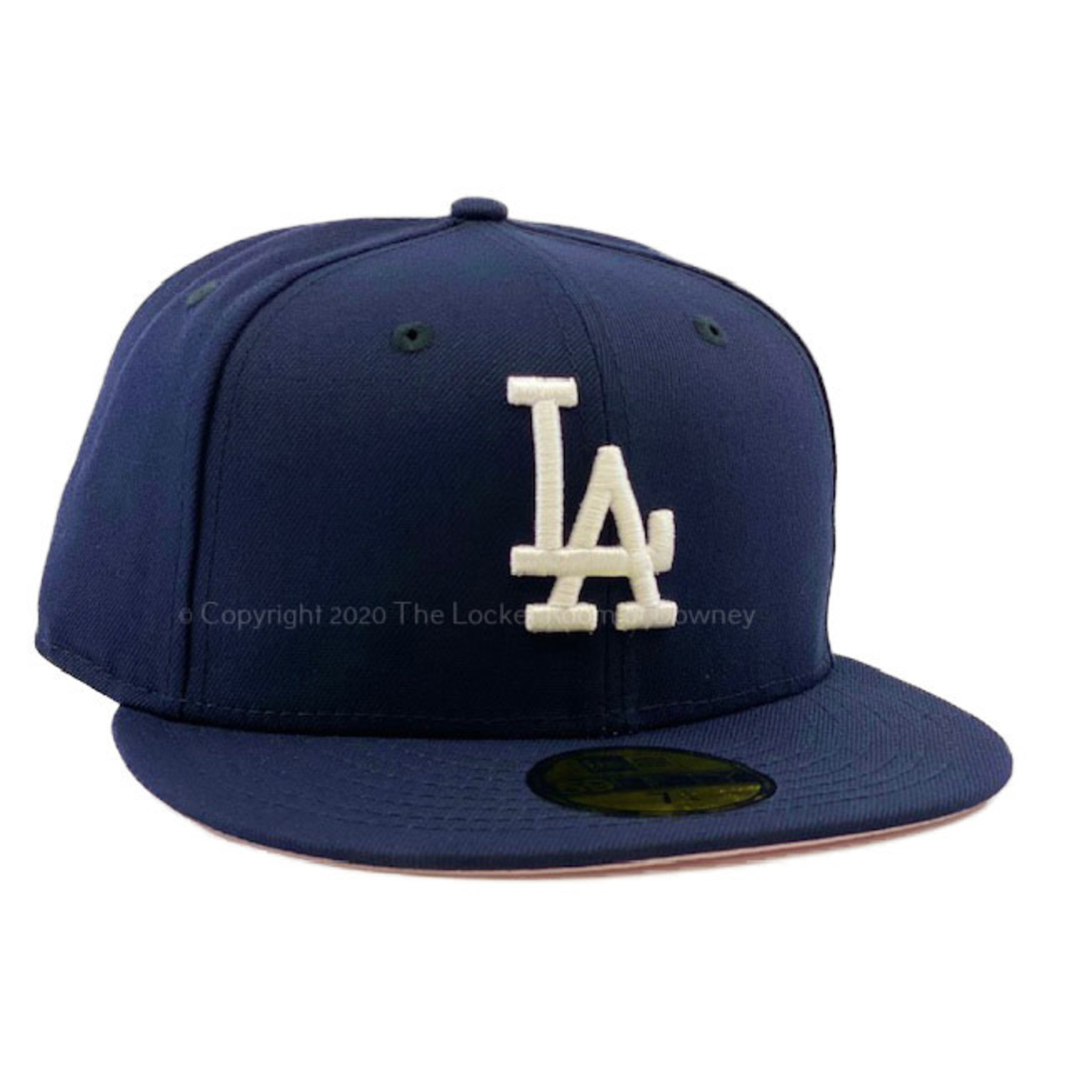 Los Angeles Dodgers Fitted New Era 59FIFTY 88WS Cap Hat Blue Pink UV