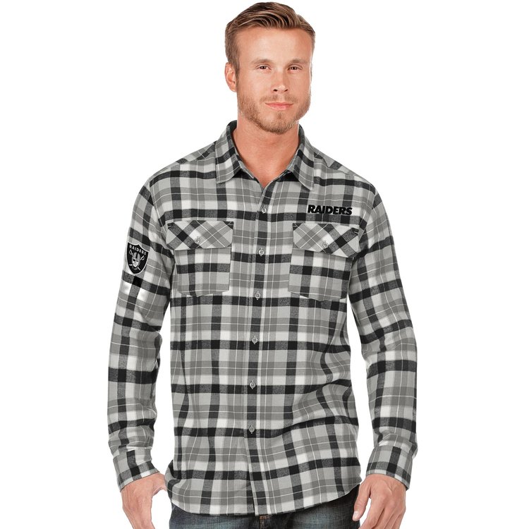 Antigua Raiders M Ease Flannel L/S