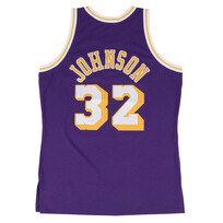 Mitchell and Ness LA Lakers Men's Mitchell & Ness 1984-85 Magic Johnson #32 Swingman Jersey Purple