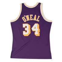 Mitchell and Ness LA Lakers Men's Mitchell & Ness 1996-1997 Shaquille O'Neal #34 Replica Swingman Jersey Purple