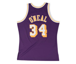 Mitchell & Ness Shaquille O'Neal Purple Los Angeles Lakers Hardwood Classics 1996/97 Lunar New Year