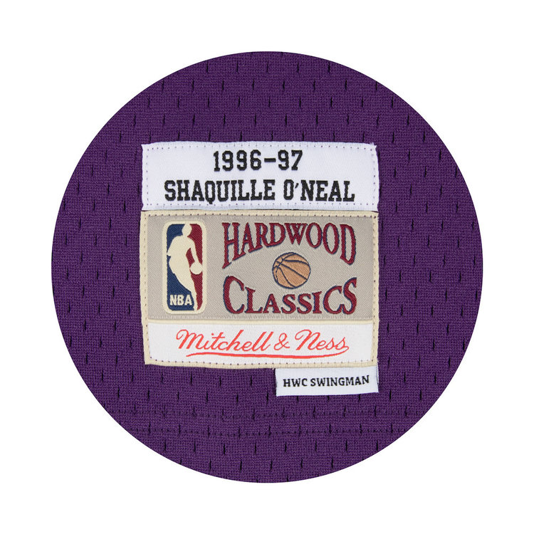 Mitchell and Ness LA Lakers Men's Mitchell & Ness 1996-1997 Shaquille O'Neal #34 Replica Swingman Jersey Purple