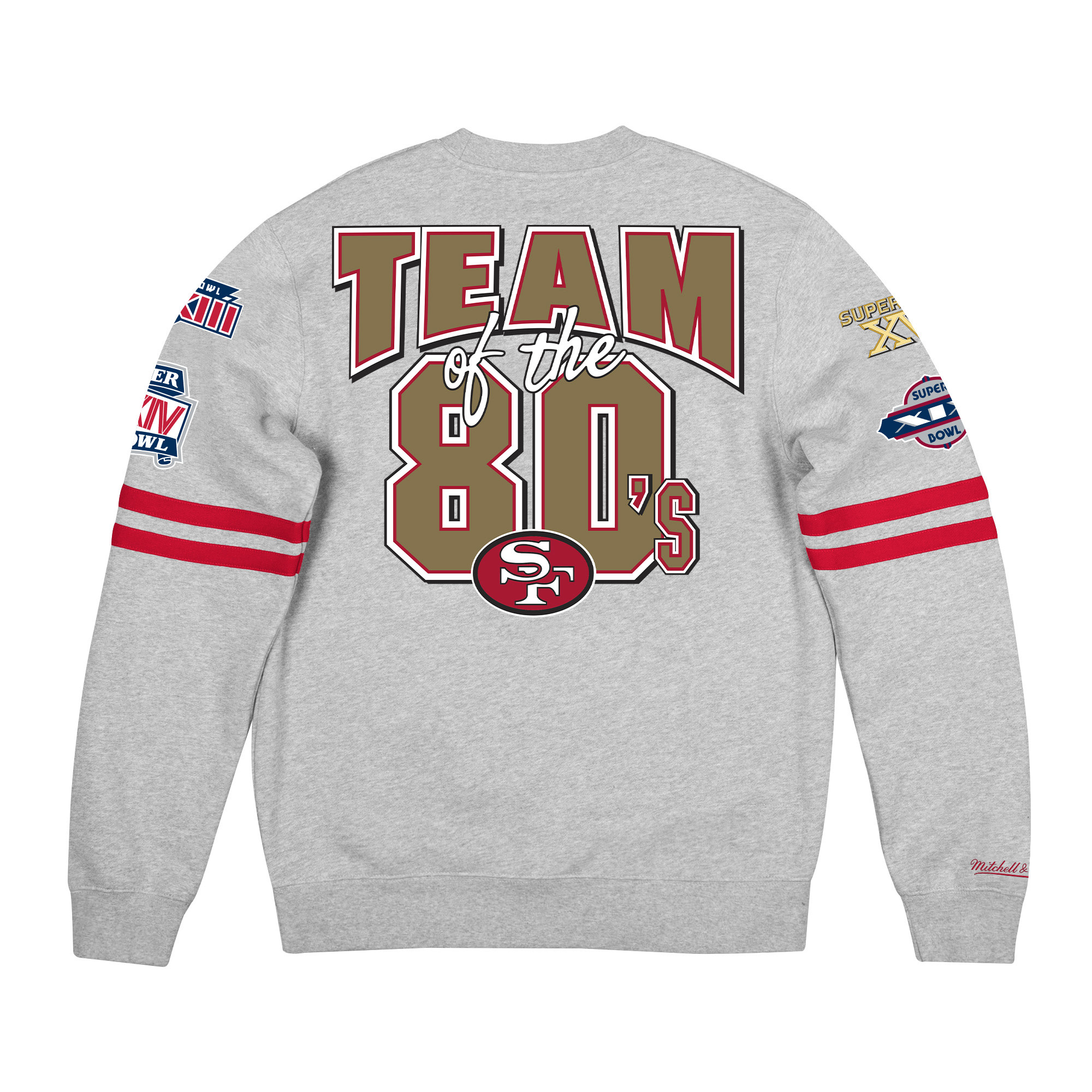 San Francisco 49ers Mitchell & Ness All Over Print Crew Sweatshirt - Mens