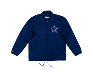 Mitchell and Ness Dallas Cowboys Men's M&N Coaches Jacket Navy