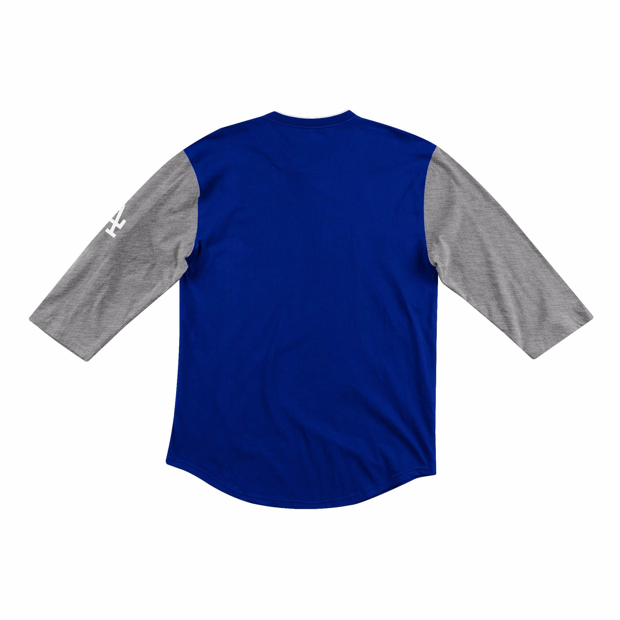 Los Angeles Dodgers Mitchell & Ness 3/4-Sleeve Henley T-Shirt - Royal